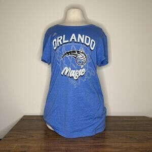 Adidas Orlando Magic Blue Rhinestone Woman's T-Shirt XL